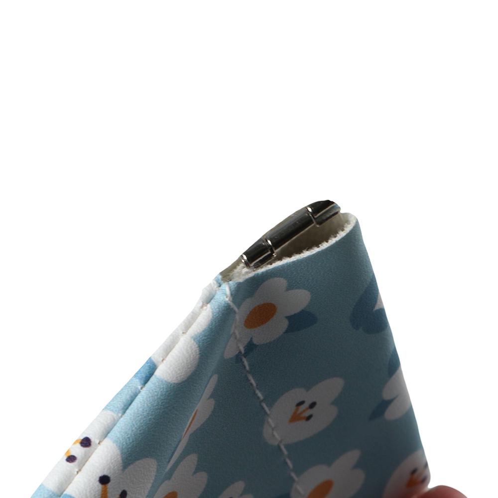 Holder Cartoon Girl Flower Cosmetic Bag Women Spring Bag Sunglasses Bag PU Leather Glasses Case