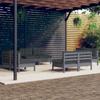 Day and Night - Day and Night Garden Furniture 8 Pieces with Anthracite Pine Wood Cushions