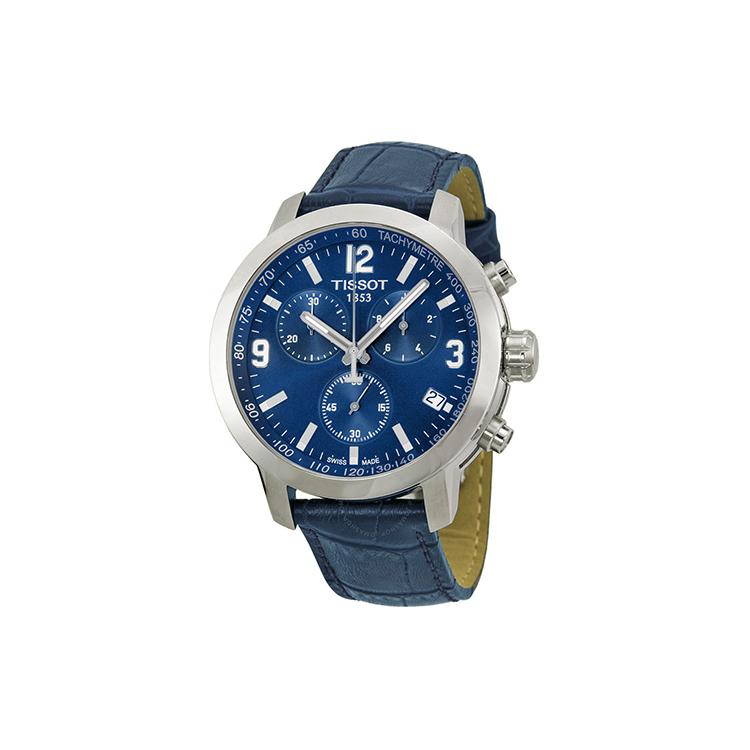 

TISSOT PRC 200 Quartz Movement Men s Watches Watch 42mm Blue Dial Stainless Steel Case Leather Strap T055.417.16.047.00 Blue Dial