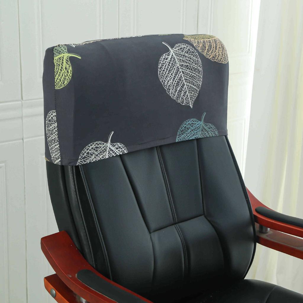 Elastic Boss Chair Headpillow Case Office Chair Cover Swivel Chair Headpillow Case Computer Chair Headpillow Seat Dustproof Head Cover
