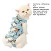 Cat Neutering Suit Fruit Print Recovery Clothing Anti-Lick Jumpsuit After Surgery Adjustable Strap Soft Breathable Postoperative Care Clothes