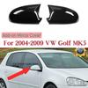 For Volkswagen VW Golf 5 MK5 04-09 Golf Plus 05-13 Jetta 05-11 EOS 06-08 Add-on Glossy Black Side Wing Mirror Cap Cover