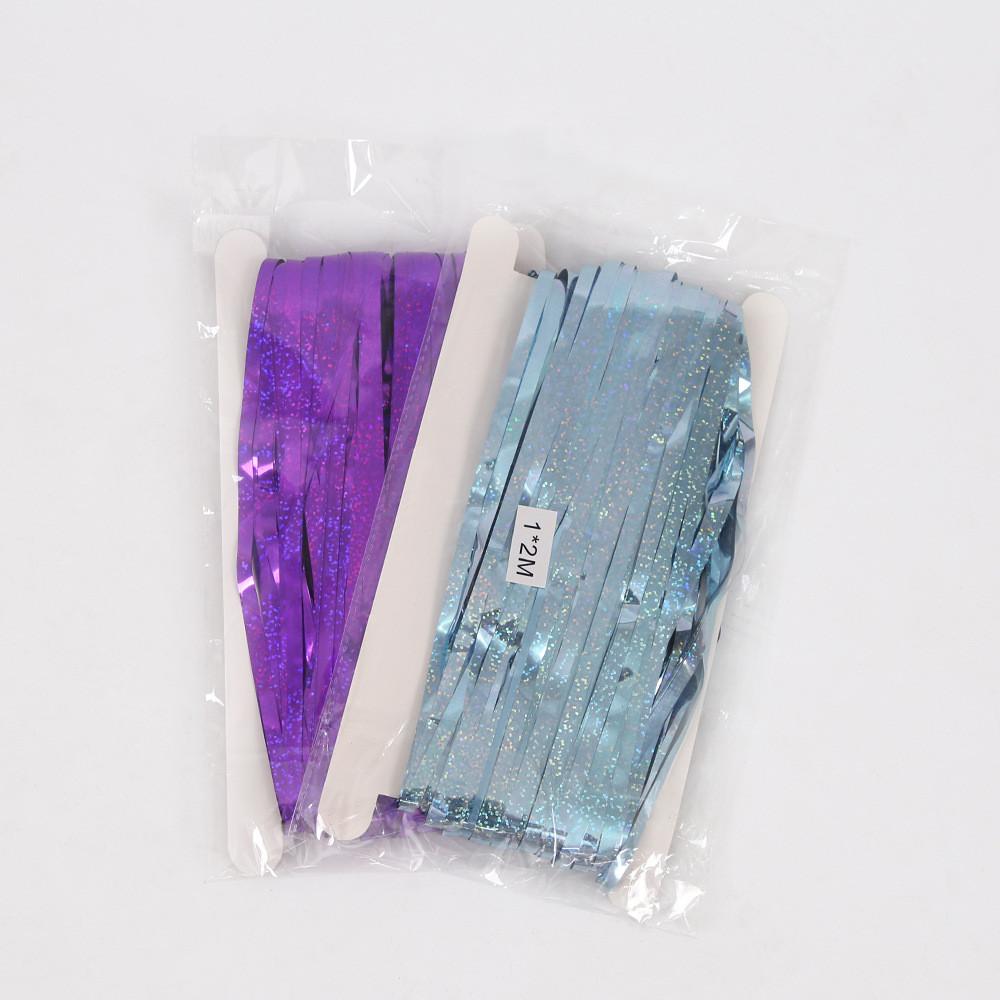 By Gorgeous 1m 2m Shiny Laser Rain Curtain For Creative Birthday And Decorations Event