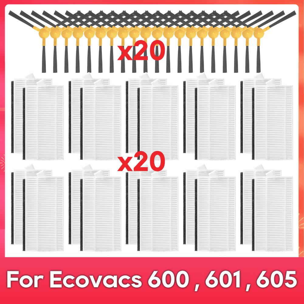 Fit For ( Ecovacs DEEBOT 600, DO3G, 601, 605 ) Robot Vacuums Roller Side Brush Cover Filter Replacement Spare Part Accessory