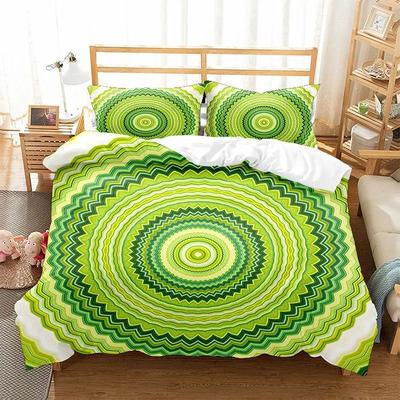 Boho Nordisches Bettbezug-Set Bettwäsche-Set Für Mandala 3D-Druck Stechapfelblüten Modern King Size Bettdeckenbezug Mit Kissenbezügen