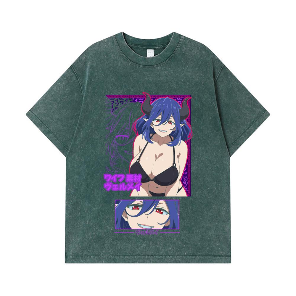 275 GSM Washed T-shirts 100% Cotton Vermeil In Gold V1 Vermeil Waifu Print Unisex Heavy Cotton T Shirt