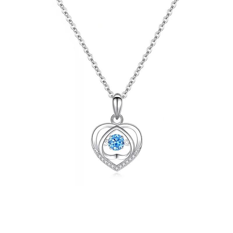 

Умное ожерелье в форме сердца для женщин, подвеска в виде бьющегося сердца, подвеска в виде вечного сердца, цепочка на ключицу