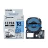 King Jim [Genuine] Tepra PRO Tape Cartridge Cleanly Peelable Label 18mm Blue Label/Black Letters Length 8m SC18BE