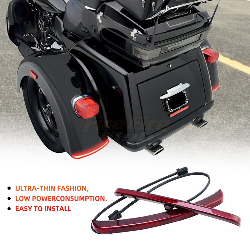 Motorcycle LED Fender Blades Brake Running Light Accessories For Harley Street Glide Trike FLHXXX Tri Glide Ultra Classic
