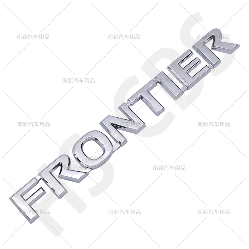 ABS 3D Emblem Frontier Letters Side Logo Rear Trunk Badge Tailgate Sticker Decals For  Car Styling Exterior Accessories