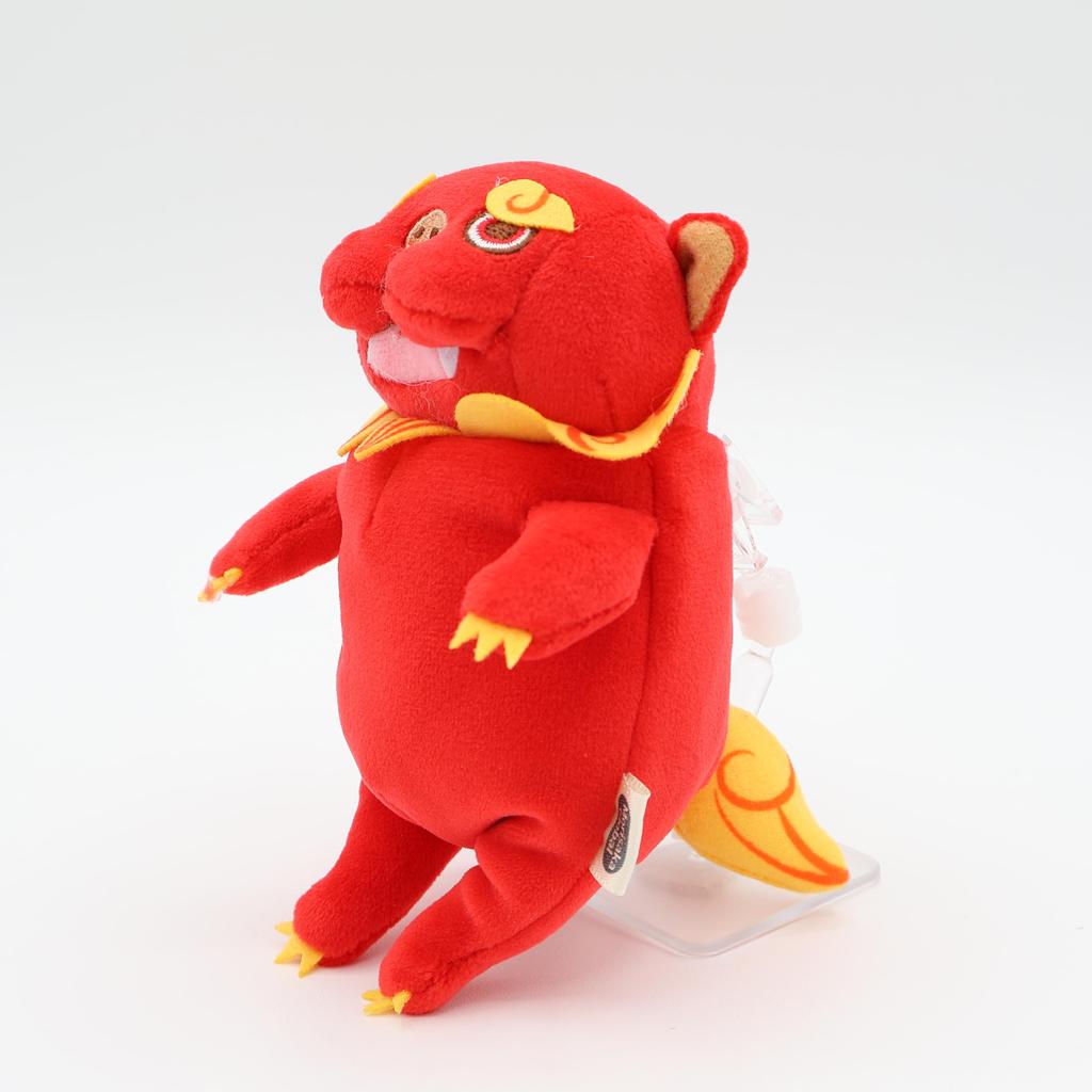 Mochi Shisa Red Plush Toy (Mini M) - Okinawa Shisa, Cute and Squishy Plush Toy, Ornament, Entrance Mascot, Okinawa Souvenir, Animal, Classic (Red,