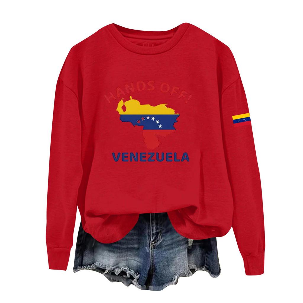 Damen bedruckter lässiger Sport-Kapuzenpullover mit langen Ärmeln und rundem Ausschnitt