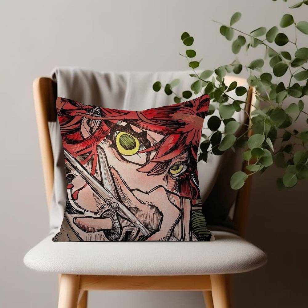 Cartoon Cool Manga Fashion Decorative Pillowcase Throw Cover GGachiakuta Pillow Case Cushion For Living Room Square Home Decor