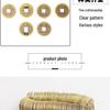 Pure Copper Five and Ten Emperors Coins Set, Brass Accessories, 2.8cm & 2.3cm Sizes
