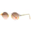Cross-Border European and American Narrow Diamond-Shaped Sunglasses for Men Trendy Street Photography Modern Charming Retro Su
