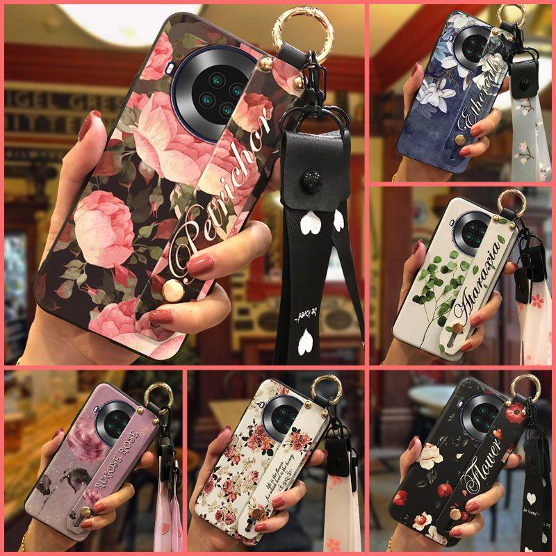 Silicone Fashion Design Phone Case For Cubot Note20 Durable Phone Holder Wrist Strap Back Cover Kickstand Waterproof
