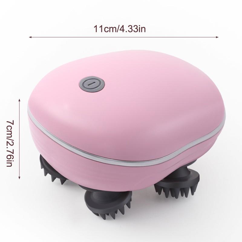 Head Massager, Handheld Rechargeable Electric Scalp Massager Hair Growth Stimulator Brush, Scalp Massager