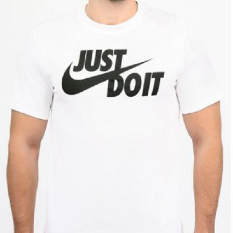 Nike Men S juSt Do It SwooSh Short Sleeve Tee Ar5006 100