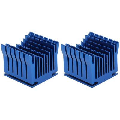 2 Pezzi Dissipatore di Calore in Alluminio Raffreddamento Chipset South North Bridge Scheda Madre Stampante 3D Raffreddamento SingoloBlu
