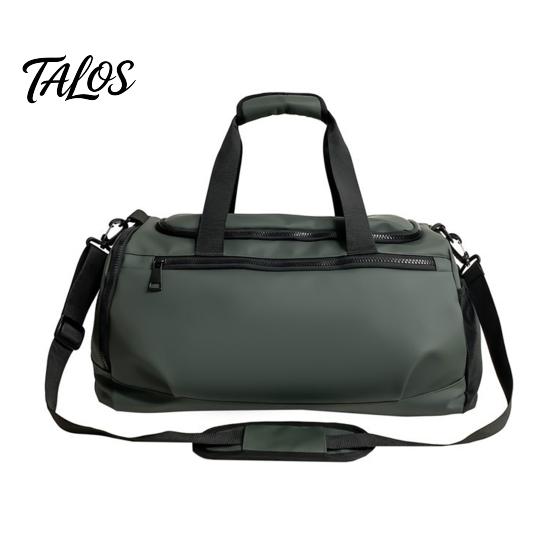 Multi-carry Sports Bag Travel with Independent Shoe Compartment Zipper Closure Large Solid Color Gym Capacity Waterproof Fitness Handbag for Men Women