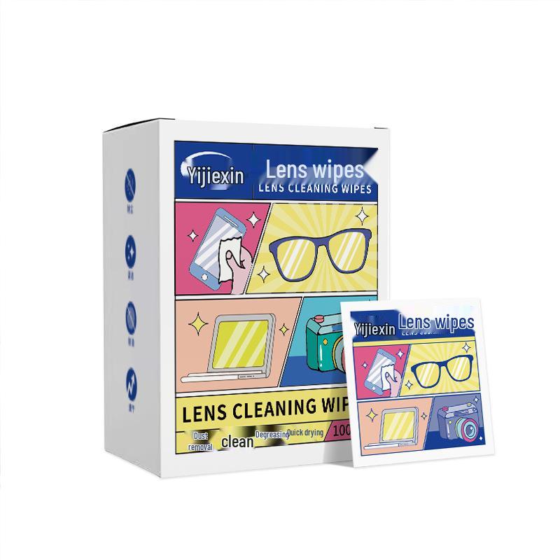 Anti-Fog Quick-Dry Lens & Screen Wipes - Disposable, Oil & Dust Removal