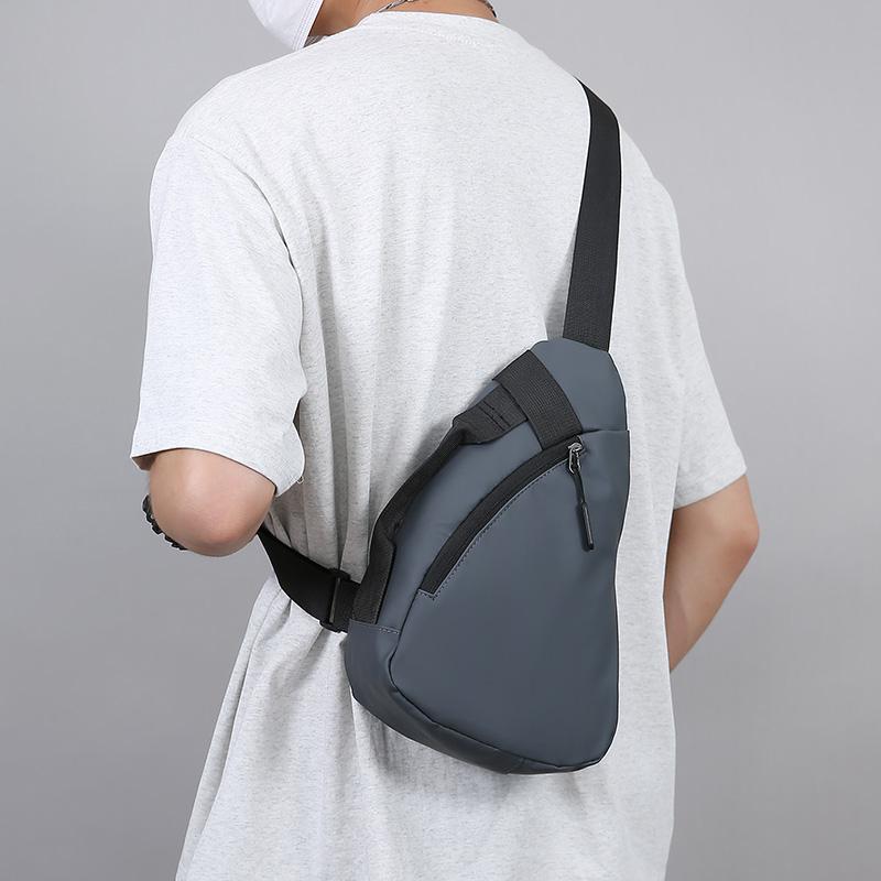 Chest Bag Men's Mobile Phone Crossbody Bag Commuter Cycling Bag Lightweight Sports Style Shoulder Bag