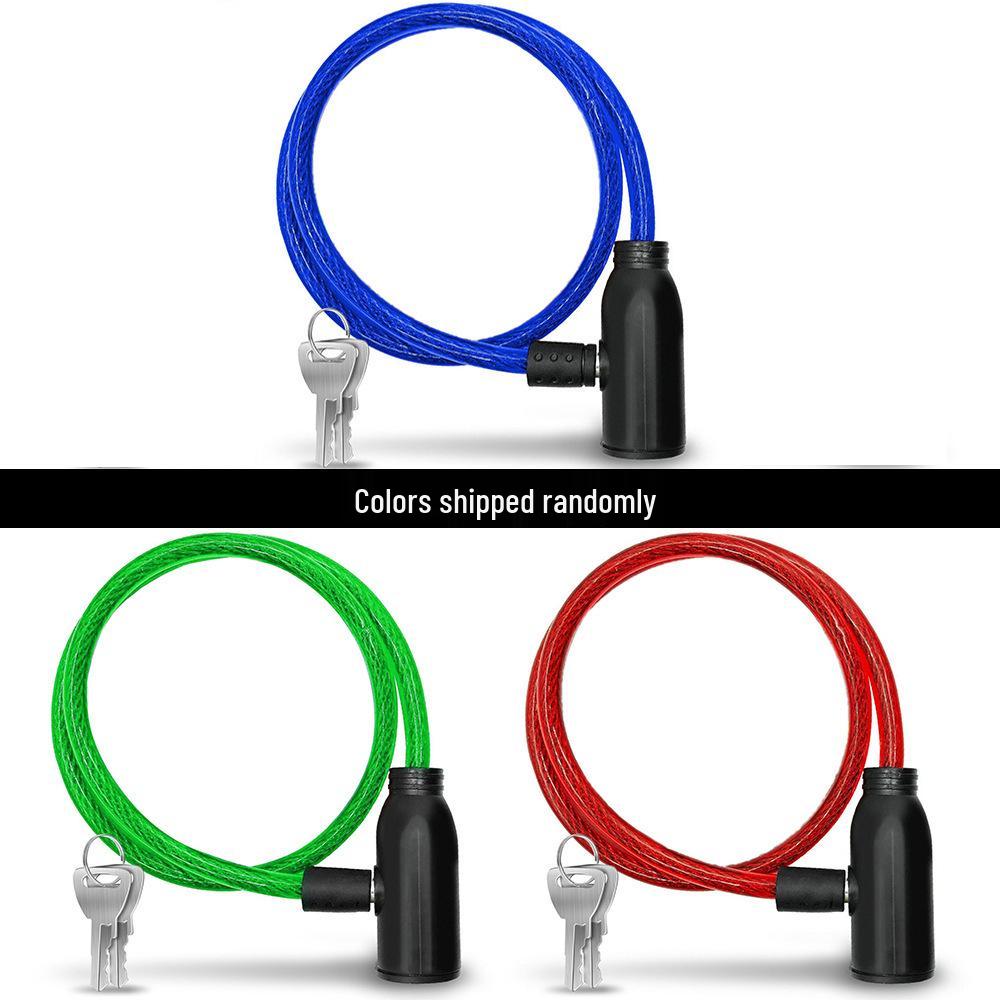 Five-Digit Combination Anti-Theft Steel Cable Lock for Bicycles and Helmets