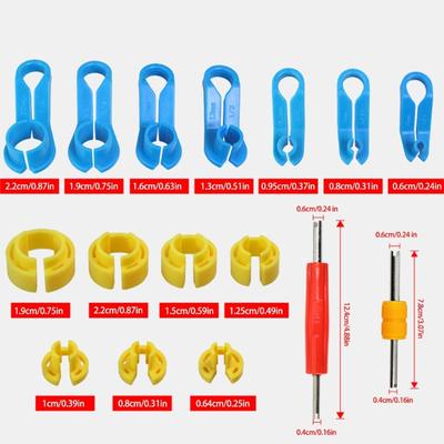 16pcs Remove Fuel Line Replacement Tool Auto Fuel Line Angled Disconnect Set Tool Air-conditioning Oil Pipe Quick Removal Tool