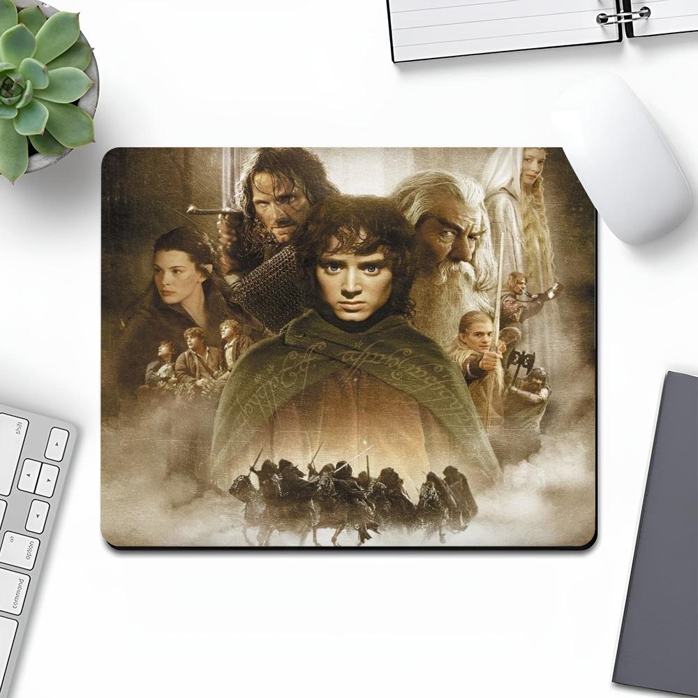 The L-LordS of the R-Rings Mouse Pad Art Gaming Gamer Small Rubber Locking Edge Large Computer Fashion MousePad Laptop Desk Pad