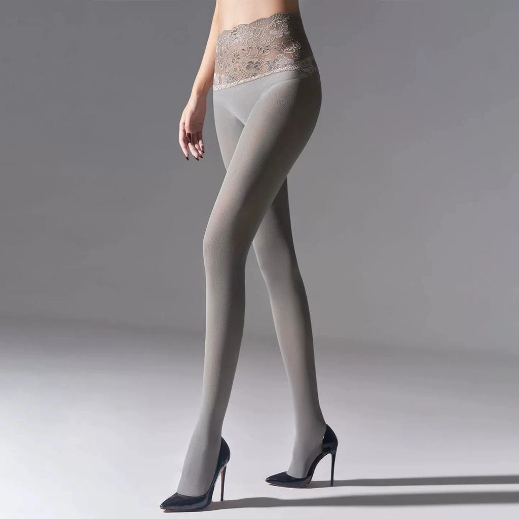 Autumn Winter 20 Velvet Pantyhose Women's High Waist Lace Leggings Warm Shaping Slim Leg Pack Hip Woman Tights Sexy Pantyhose