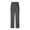 Women Summer Pants Mid-rise Button Zipper Fly Straight Leg Long Trousers with Pockets Solid