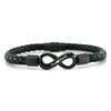 European and American 8-character Leather Rope Bracelet Personalized DIY Woven Bracelet Men's Bracelet Simple Retro Jewelry