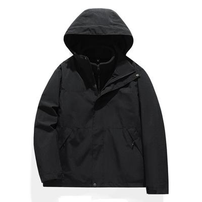 Jacket Men's Spring, Autumn and Winter Couple Jacket Windproof and Waterproof Three-in-one Removable Hat Mountaineering Suit