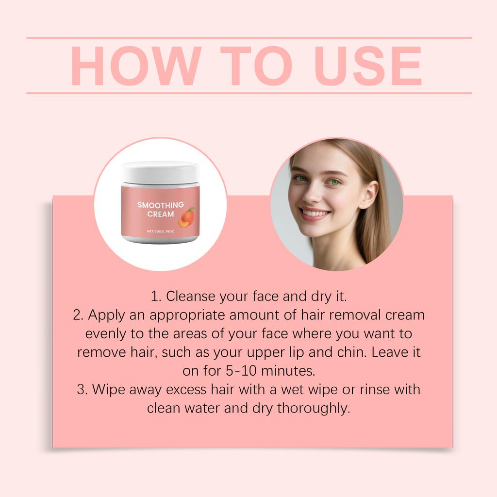 Gentle, Non-irritating, Comfortable, Moisturizing, And Refreshing Hair Removal Cream