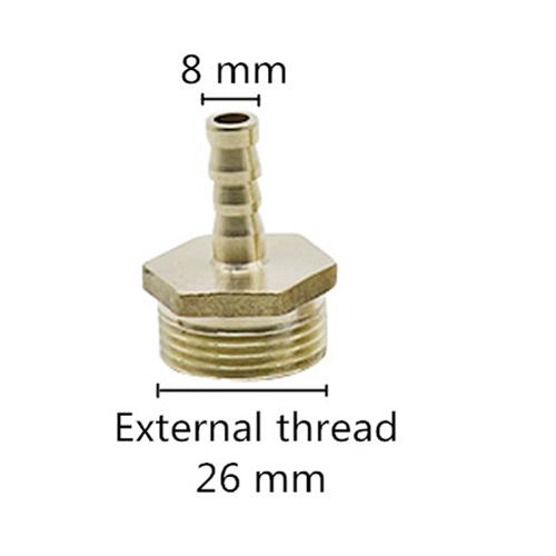 Hose Barb Connector copper  3/4" female Male Thread Pipe Fitting Barb Hose Pagoda Coupling Tail Connector 8/10/12/14/16mm hose