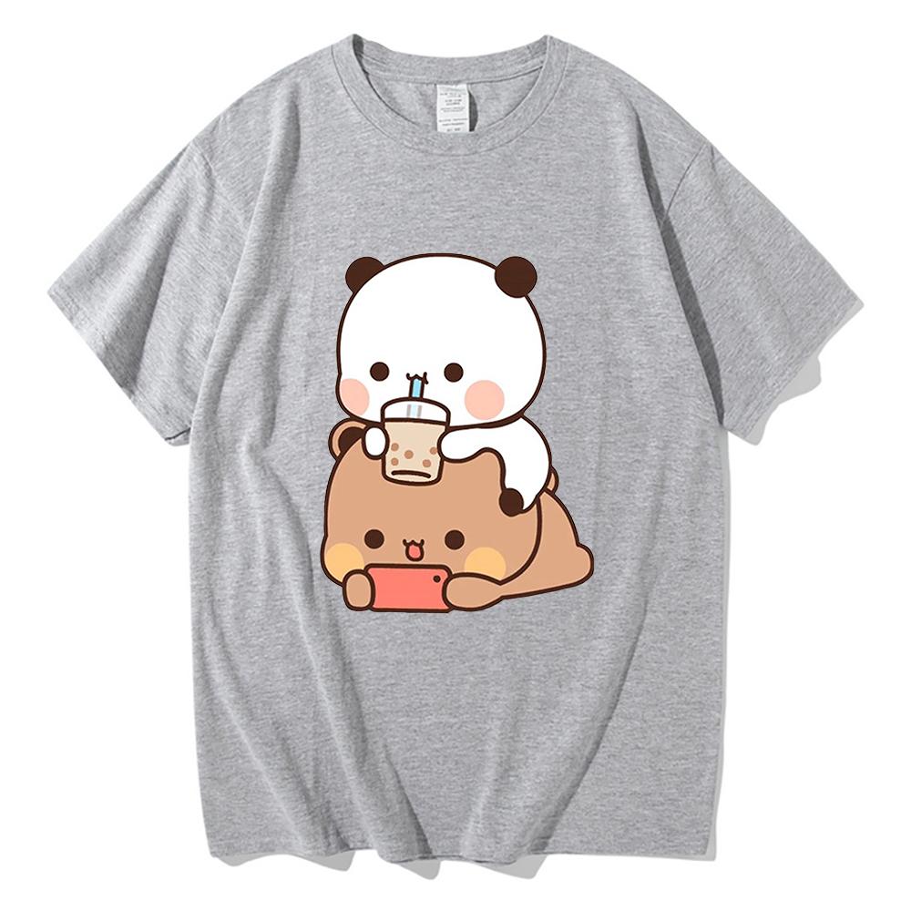 Dudu♡ Śliczna koszulka Bubu i Dudu unisex Harajuku estetyczna