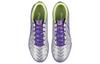Li Ning TF Turf Synthetic Leather Cushioning, Wear Resistant Soccer Shoes Men's Silver Purple YSTT031-5