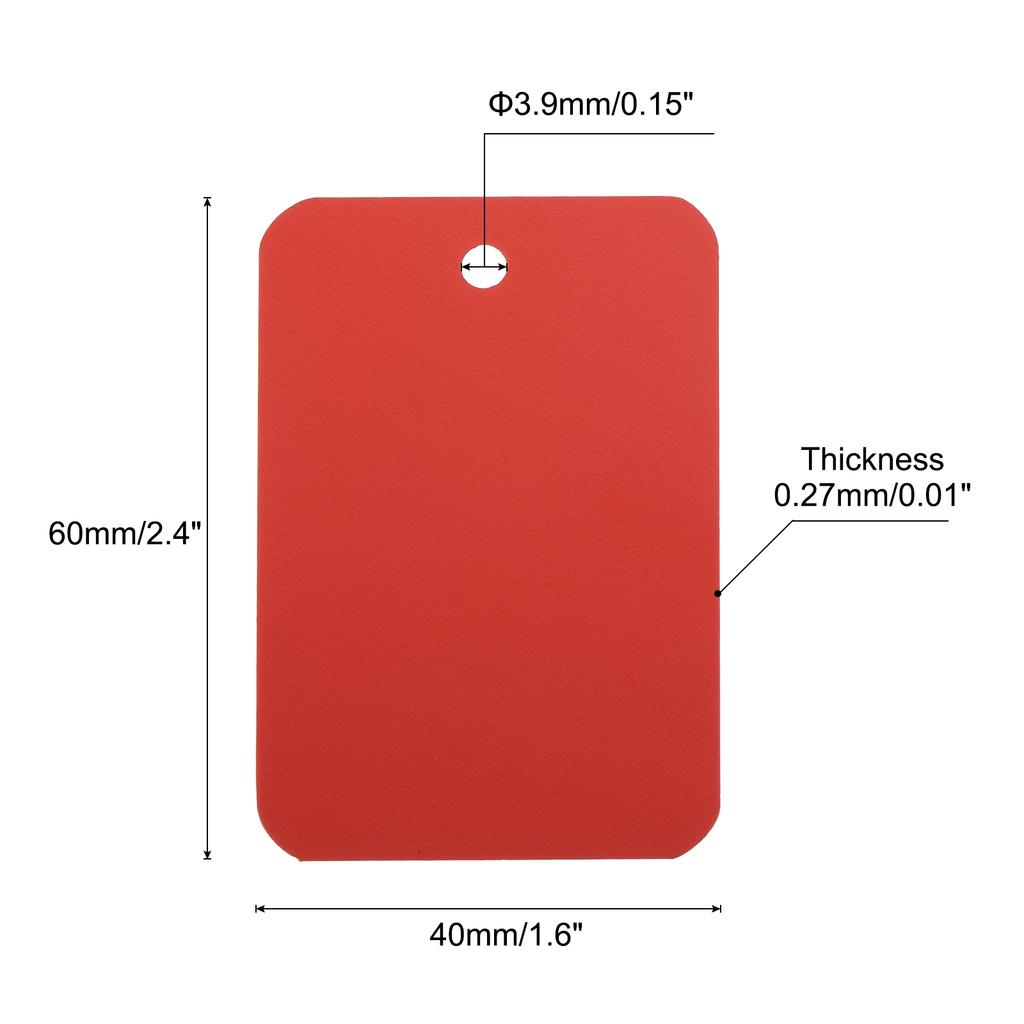 50pcs Waterproof Wires Plastic Shipping Tags 1.6x2.4 Inch for Product Identification Tags Valve Marking Outdoor Tagging