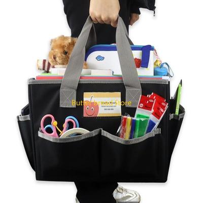 W89C Vielseitige Mommy Bag Kunsthandwerk Caddy Handgehaltene Lehrer-Tragetasche Make-up-Aufbewahrungstasche für Reisen Täglichen Gebrauch