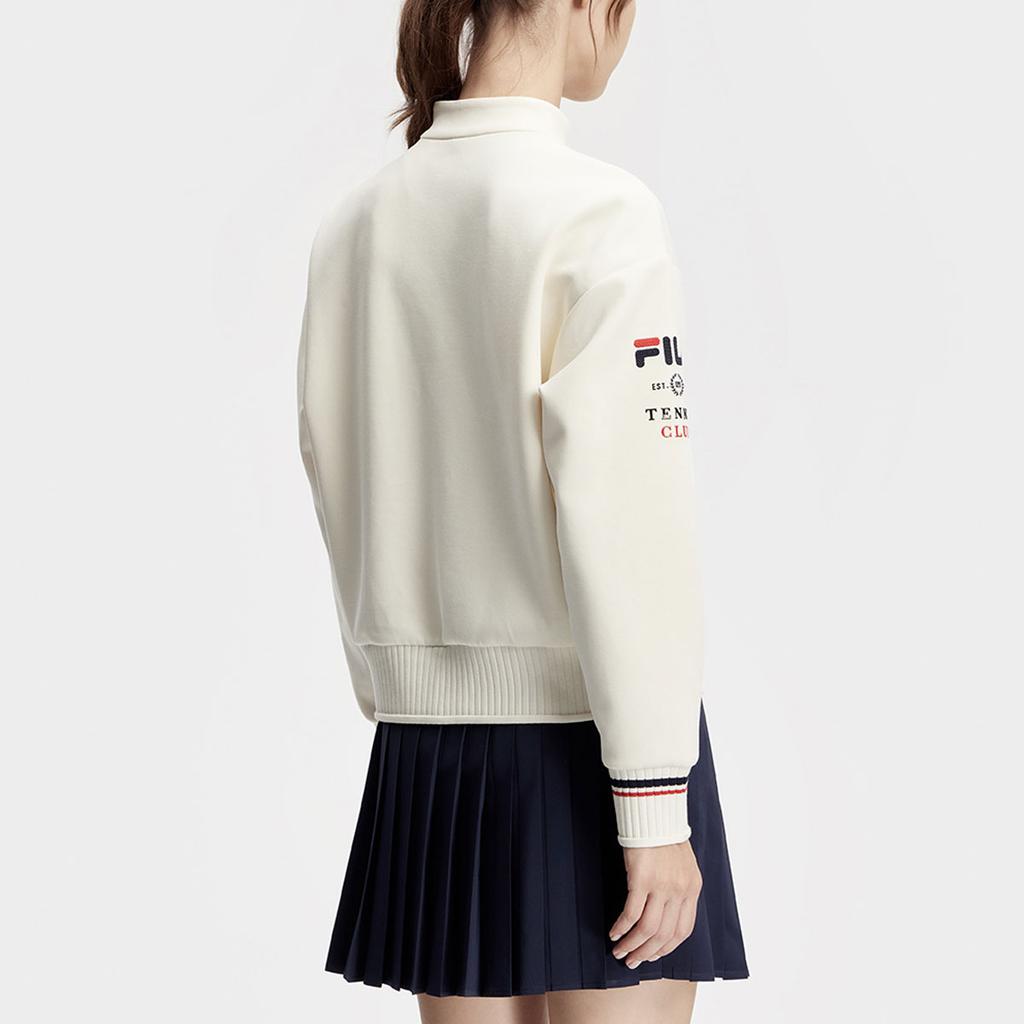 New FILA Sweatshirts Women's Ivory A11W413207F-IV