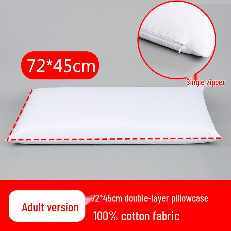 Poszewka na wkład poduszki z łuski gryki: Czysta Bawełna, Podwójny Zamek Błyskawiczny, Pogrubiony, Worek na Wypełnienie Poduszki Bezpieczny dla Dziecka, Tekstylia Domowe.