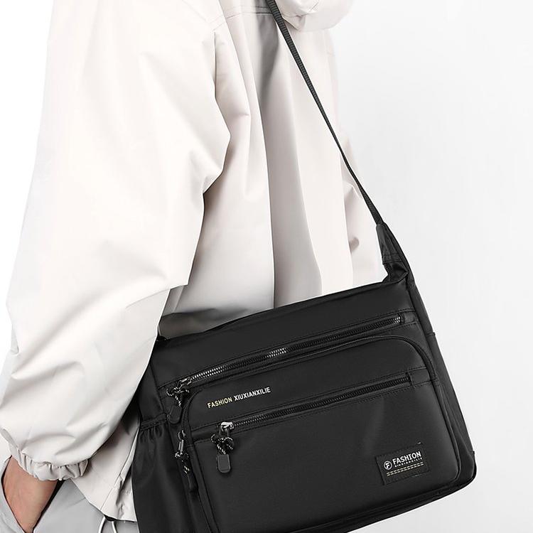 2024 Pánská taška Messenger Taška přes rameno Tašky přes rameno Men Small Sling Pack Do práce Business Vodotěsné batohy Oxford Tašky Satchel Peněženka