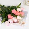 Feel Moisturized Bud Rose Simulation Flower Single Rose Home Decoration Valentine'S Day Gift Bud Rose