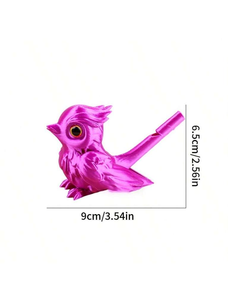 1PC multi-color 3D printed whistle with water injection simulation bird whistle, can blow out the sound of birds, party gift
