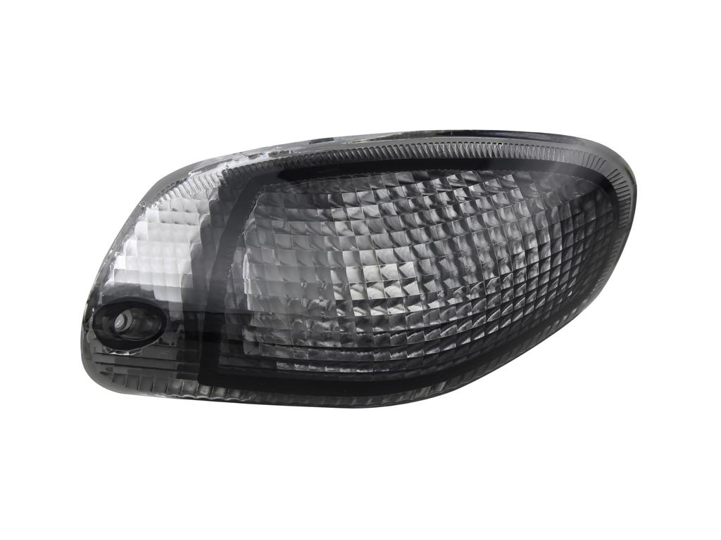 POSH FAITH Motorcycle Replacement Turn Signal Front Right for ZZR1100 Lens, Only, (D Type), Smoke, 039179-FR