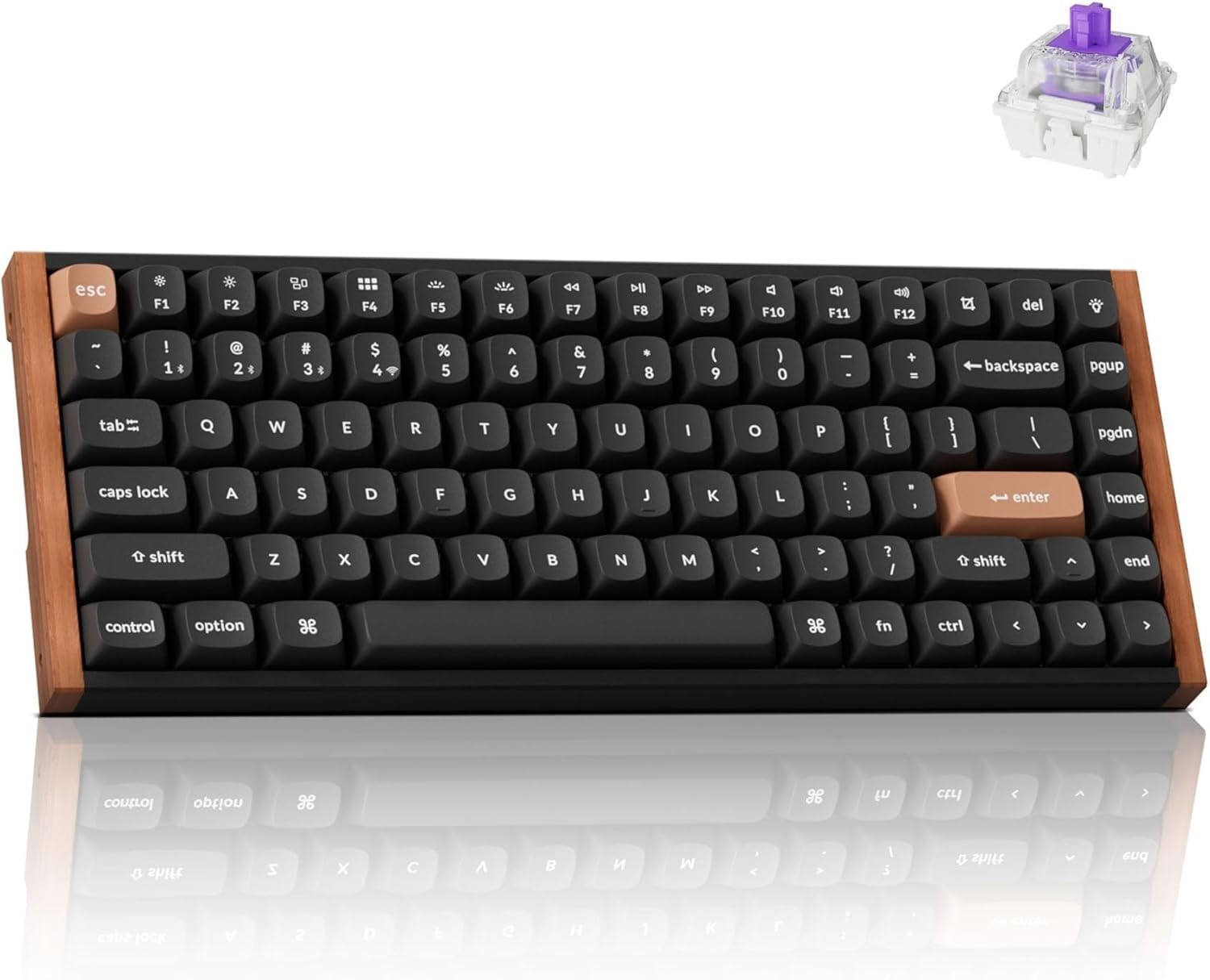 

Keychron K2 HE Rapid Trigger Wireless Custom Keyboard, Hall Effect Gateron Double Rail Magnetic Switch, 2.4GHzBluetooth Wireless Compatible, QMK