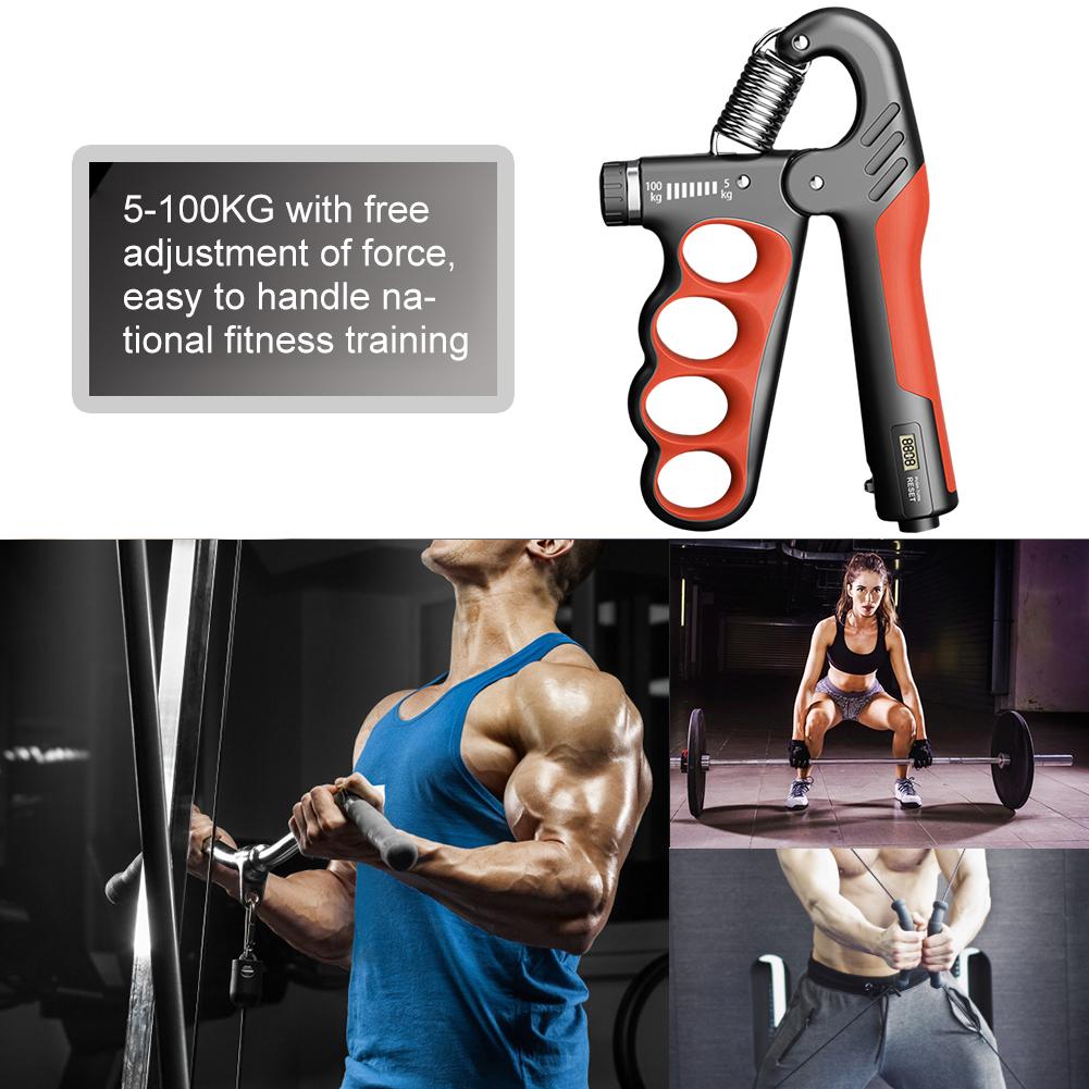5-100Kg Hand Gripper Gym Wrist Expander Hand Grip Strengthener Adjustable Dynamometer Finger Forearm Trainer Muscle Recover