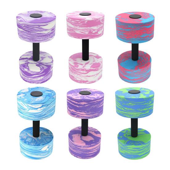 Water Dumbbells Aqua Fitness Barbells EVA Foam Water Weights for Pool Resistance Training Aerobic Exercise Equipment for Men Women Weight Loss