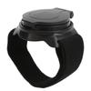 Bicycle Mirror Nylon Wrist Arm Strap Convex Design Black 5cm Diameter Bike Rearview Mirror for Motorcycles
