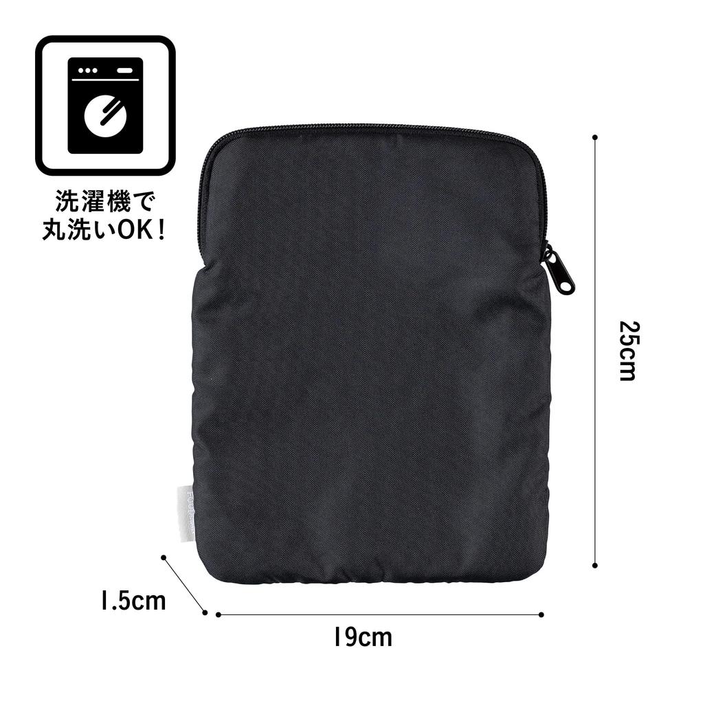 CB Japan Slim Bento Box 600ml Machine Fits Microfiber Perfect for or Any Occasion [Foodman Case] Black, Washable, Snugly, Interior, Portable, Smart,